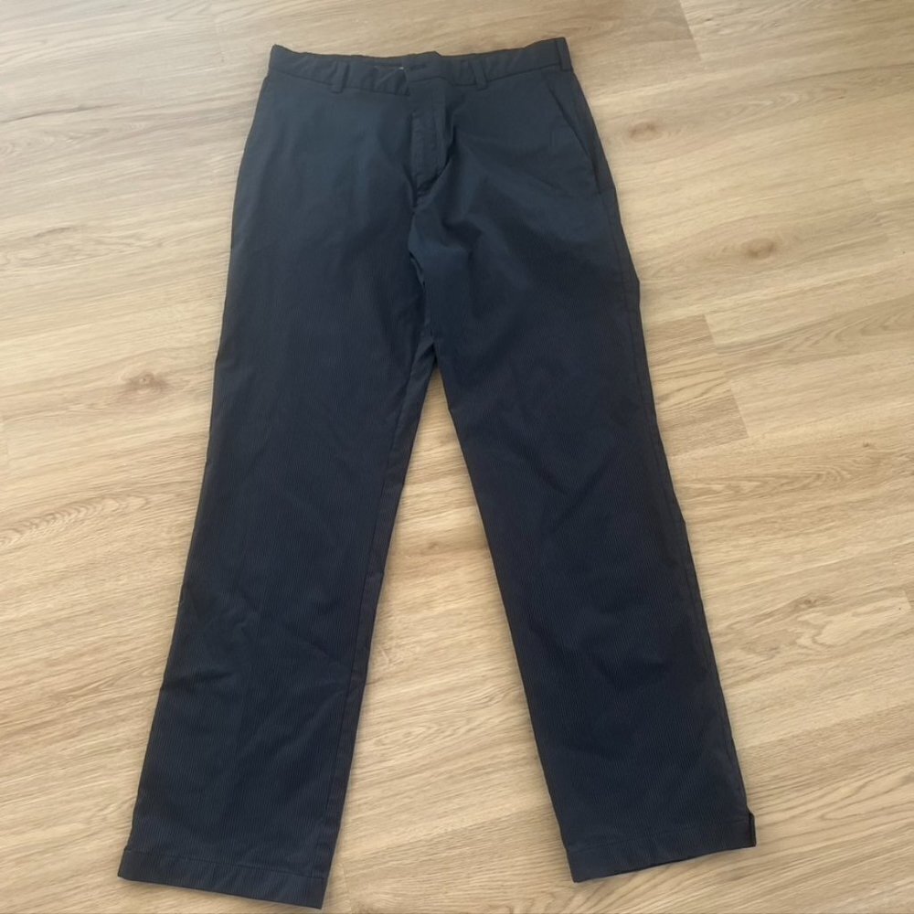 ** Nike Golf Gray Black Pinstripe Men's Athletic Pants 36x34